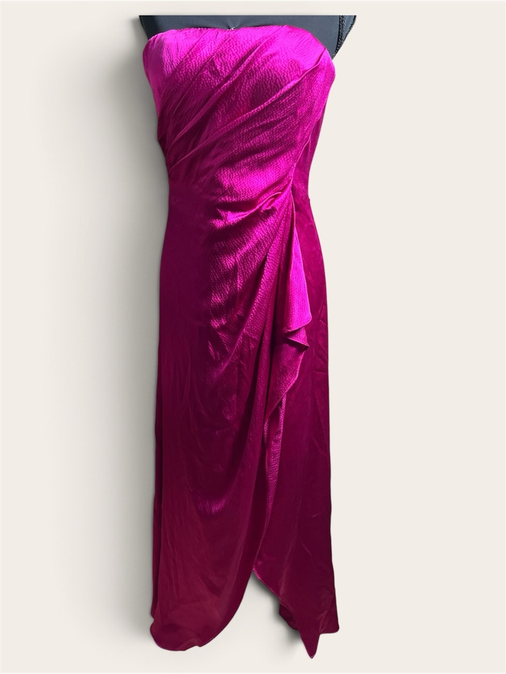 Pamella Roland Strapless Fuchsia Gown Sz 6